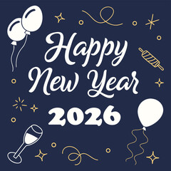 Festive new year s eve celebration scene with fireworks and champagne