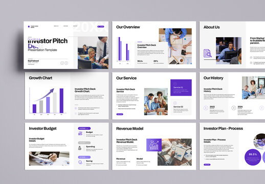 Investor Pitch Deck Presentation Template