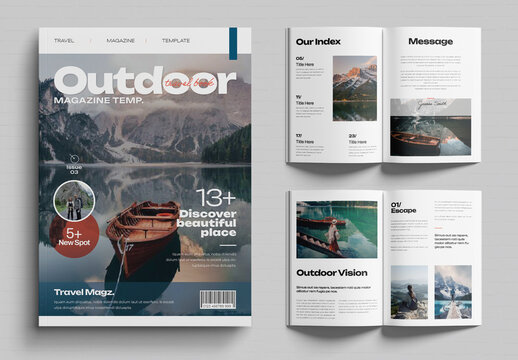 Outdoor Magazine template