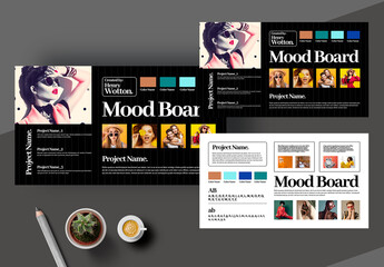 Aesthetic Mood Board Collage Layout