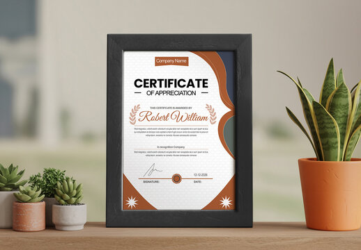 Official Company Certificate Of Achievement