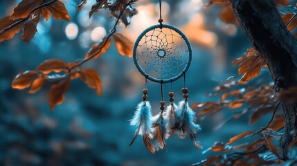 Teal dreamcatcher