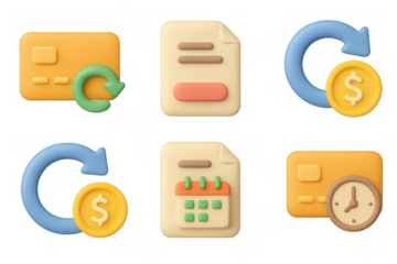 Billing and finance icons design for business use