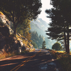 road in the mountains