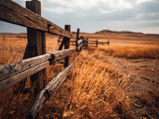 old wooden fence