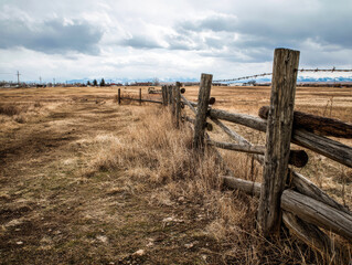 old wooden fence