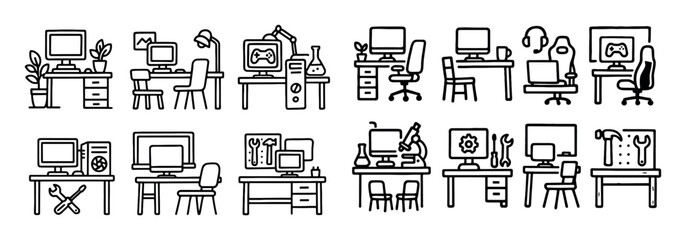 Doodle Computer Upgrade Icons