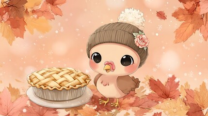 little girl in a cap with a cup