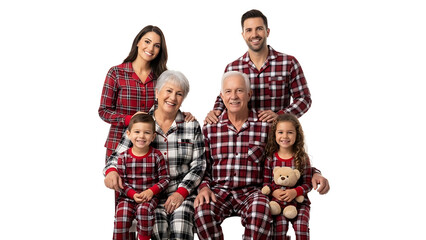 A multigenerational family portrait. This image features a group of individuals spanning across several generations, posing together and radiating a sense of togetherness and love