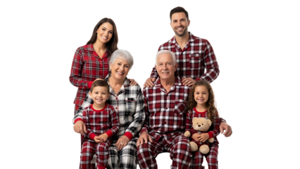 A multigenerational family portrait. This image features a group of individuals spanning across several generations, posing together and radiating a sense of togetherness and love