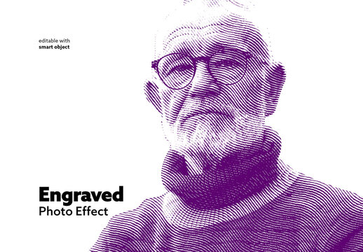 Engraved Photo Effect