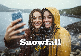 Snowfall Photo Effect