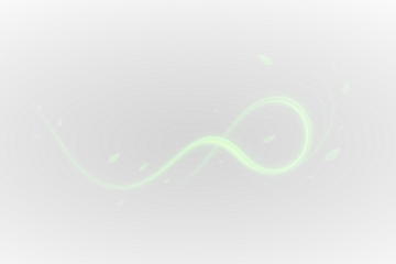 Magic green vortex flow PNG with organic wind, mint leaves, nature energy, transparent background. Abstract green spiral wind PNG, eco nature flow with foliage, fresh air movement, transparent