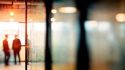 Business people discussing ideas in an office with modern design during daytime