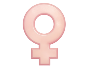 International Women’s Day symbol isolated on transparent background