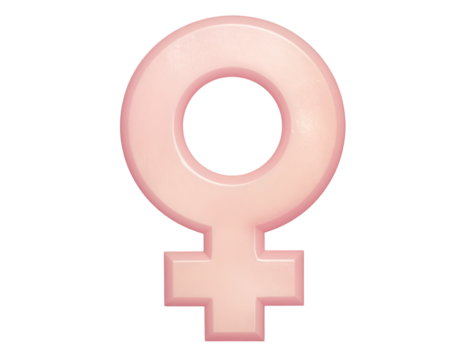 International Women’s Day symbol isolated on transparent background - Powered by Adobe