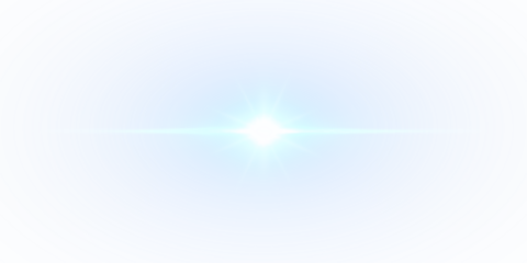 Blue Light Burst PNG Overlay with Radiant Glow on transparent background