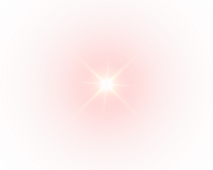 PNG Overlay of Radiant Red Light with Starburst Effect on transparent background