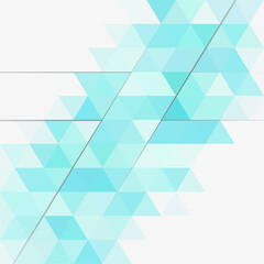 Geometric gradient pattern in light blue shades with a shadow effect. Eps 10