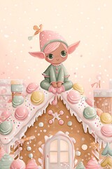 little girl in the kitchen