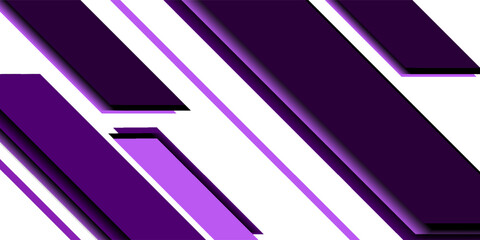 Creative abstract background with diagonal purple and violet geometric lines on a white backdrop. Perfect for modern business presentations, posters, flyers, banners, and digital templates. vector