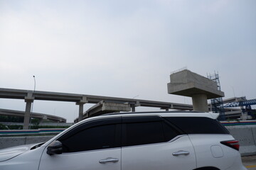 SUV on Urban Highway