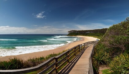 Fototapeta premium Terrigal Boardwalk From Main Beach To The Haven
