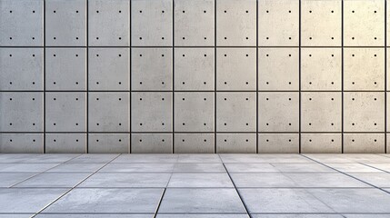 Grey Textured Wall and Concrete Floor Background