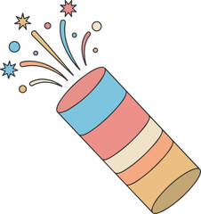 Colorful Party Popper