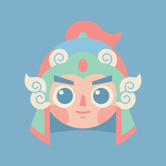 Cartoon Chinese Opera Character