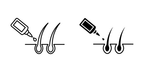  hair icon hair vitamin graphic icon vector
