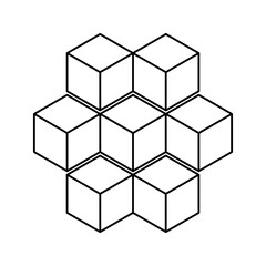 illustration graphic box arrangement icon