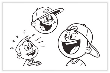 Cute Kawaii Doodles Set cute doodles, cute illustration, kawaii art,