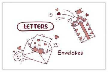 Cute Kawaii Doodles Set cute doodles, cute illustration, kawaii art,