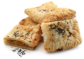 Vegetable patties with black sesame seed