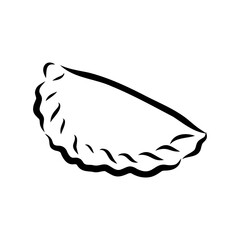 American marten, vector sketch