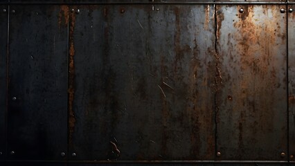 Rusted Industrial Metal Panel B