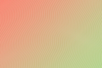 Soft Wavy Dotted Pattern Background with Red-to-Green Pastel Gradient