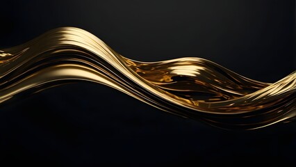 Liquid Gold Wave Motion