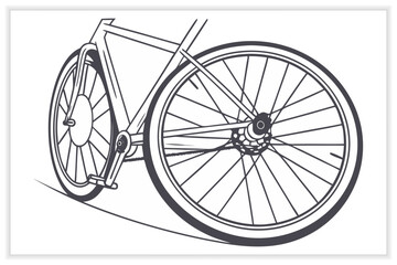 Fototapeta premium Cycling Equipment and Bicycle Parts Illustration Set Helmets, Wheels, Tools, Bike Accessories