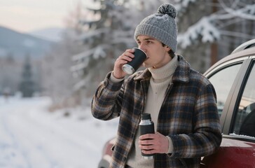 young man with mobile phone