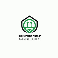 Electric volt company logo design