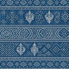 Obraz premium Modern and Original dip dye, tie dye, batik and shibori pattern on white canvas in high resolution 