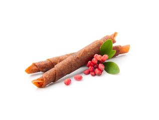 Pastille  dessert with barbarum berries