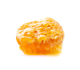 Honeycomb slice with honey