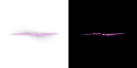Purple Glowing Light Wave with Sparkling Particles on Black Background