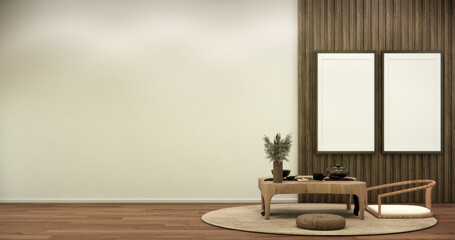mock up, Japanese empty room tatami mat Designing the most beautiful. 3D rendering © Interior Design