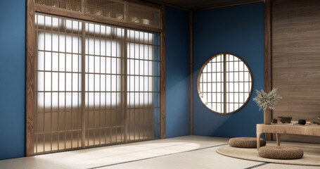 mock up, Japanese empty room tatami mat Designing the most beautiful. 3D rendering © Interior Design