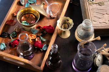 still life with spices and herbs