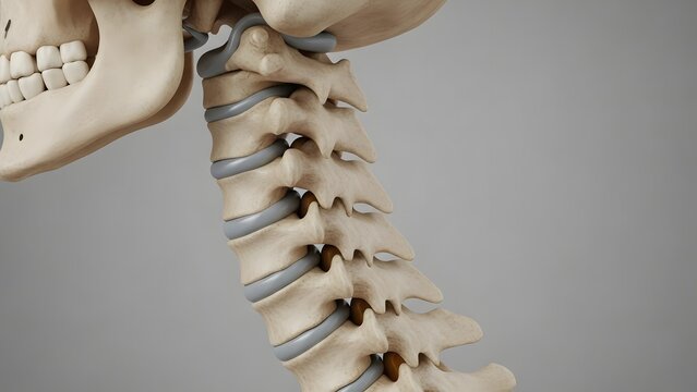 Cervical Vertebrae Realistic Anatomy